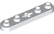 Technic, Plate 1 x 5 with Smooth Ends, 4 Studs and Center Axle Hole