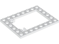 Plate, Modified 6 x 8 Trap Door Frame Horizontal (Long Pin Holders)