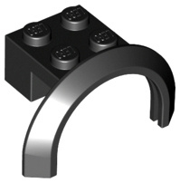 Vehicle, Mudguard 4 x 2 1/2 x 1 2/3 with Arch Round