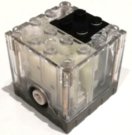 Electric, Motor 9V 4 x 4 x 3 1/3 with Black Conducting Plate and Dark Gray Base