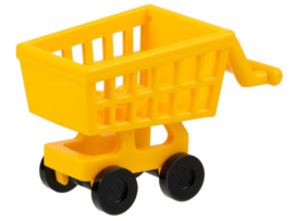 Minifigure, Utensil Shopping Cart Frame with Black Wheels (49649 / 2496)