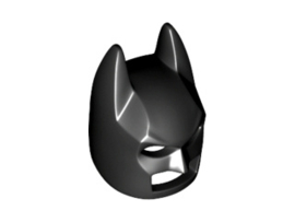 Minifigure, Headgear Mask Batman Cowl (Angular Ears, Pronounced Brow)