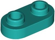 Plate, Round 1 x 2 with Open Studs
