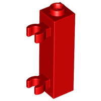 Brick, Modified 1 x 1 x 3 with 2 Clips (Vertical Grip) - Hollow Stud