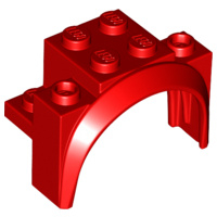 Vehicle, Mudguard 4 x 2 1/2 x 2 1/3 with Arch Round