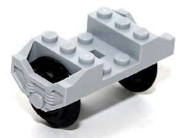 Train Wheel RC, Holder with 2 Black Train Wheel RC Train and Chrome Silver Train Wheel RC Train, Metal Axle (2878 / 57878 / x1687)