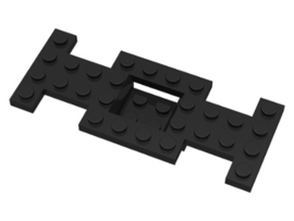 Vehicle, Base 4 x 10 x 2/3 with 2 x 2 Recessed Center with Smooth Underside, No Center Hole