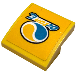 Slope, Curved 2 x 2 x 2/3 with Octan Logo and 'Octan E' Pattern (Sticker) - Sets 60291 / 60292