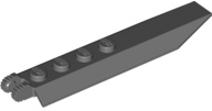 Hinge Plate 1 x 8 with Angled Side Extensions, 9 Teeth and Rounded Plate Underside