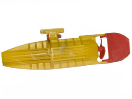 Electric, Motor with Boat Propeller and Rudder 14 x 4 x 4, 3-Blade Propeller