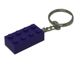 Purple Brick 2x4 sleutelhanger