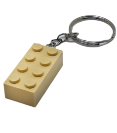 Tan Brick 2x4 sleutelhanger