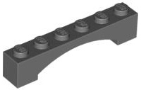 Arch 1 x 6 Raised Arch 92950