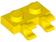 Plate, Modified 1 x 2 with 2 Open O Clips (Horizontal Grip)