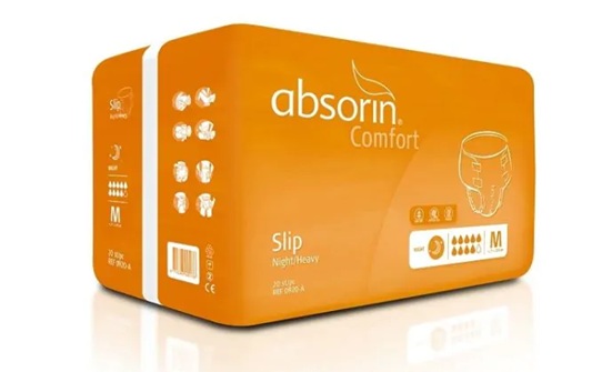 Luierbroekje, Luier voor volwassenen, Absorin Comfort Slip, 3700 ml - Heavy Medium - 0920-A
