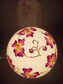 Grote Bollamp 11 paarse bloemenslinger