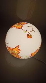 Kleine Bollamp 199 Donkergele / Oranje Bloemen