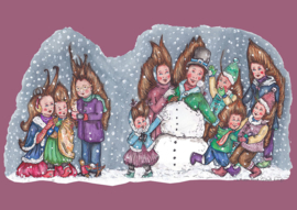 Christmas card pluckywucks in the snow