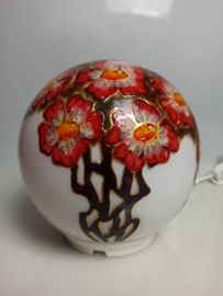 Kleine bollamp rode bloemen