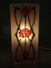 Bloklamp roos art nouveau roos links