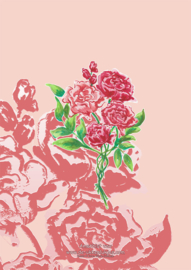 Wenskaart rozen
