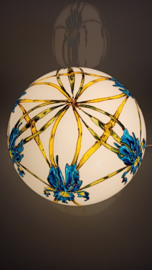 Lamp 77 Art nouveau blue iris