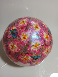 Lamp 55 roze bloemen en vlinders