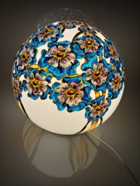 Lamp 65 Blauwe bloemen