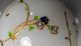 Kleine Bollamp 218 Fijne bloemen blauw