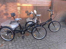 Huskey -7 Driewieler 24 inch mat zwart