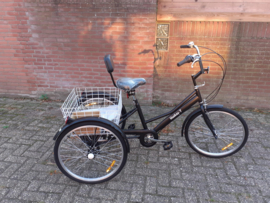 Huskey -7 Driewieler 24 inch mat zwart