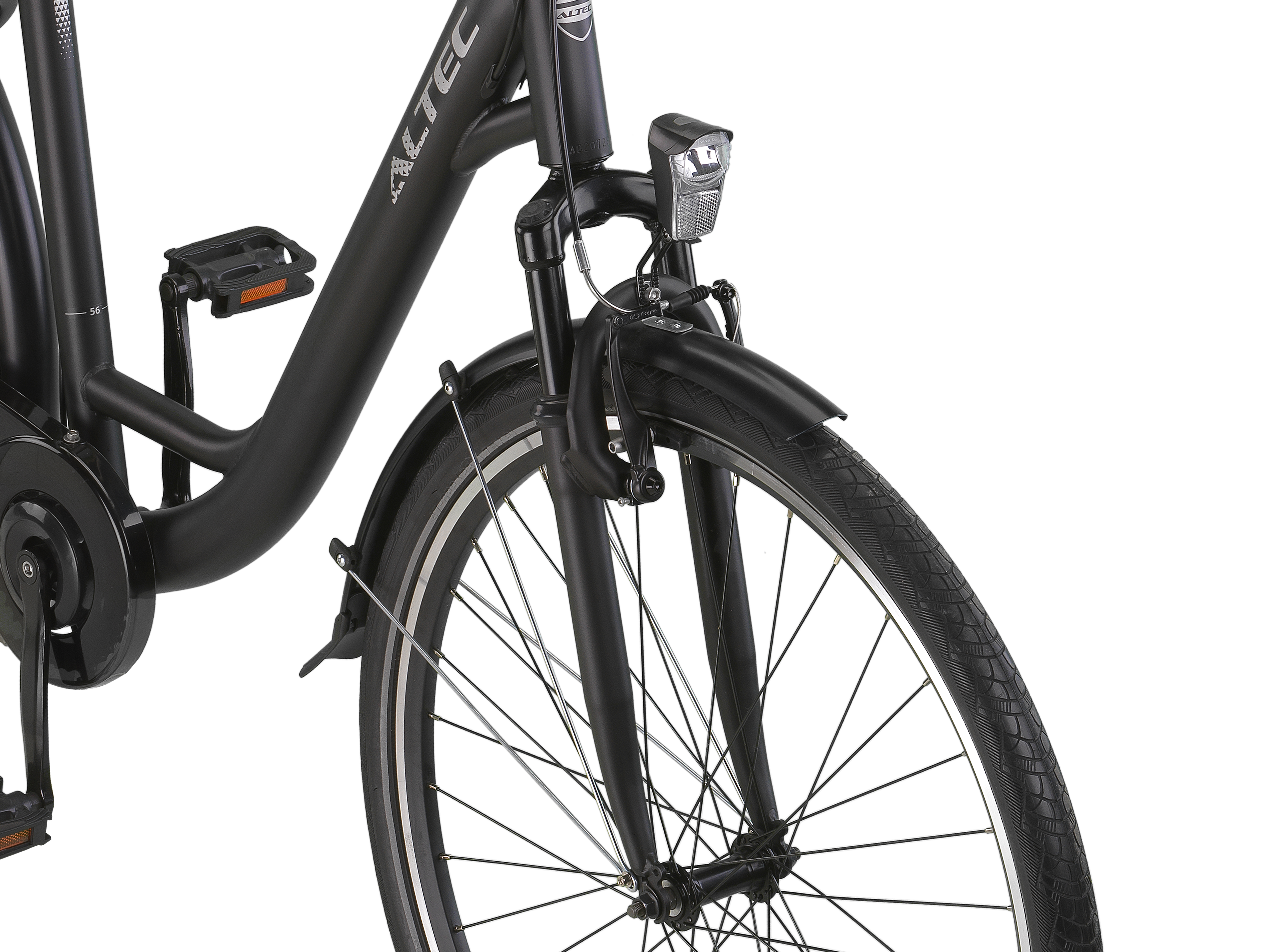 Altec Verona 28inch 2D Damesfiets 52 en 56 cm Mat Zwart