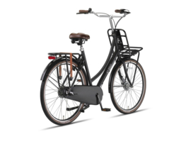 Altec Retro Transportfiets 28inch Dames 57cm Mat Zwart