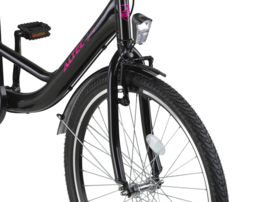 Altec Belle 26 inch Meisjesfiets Black Salmon