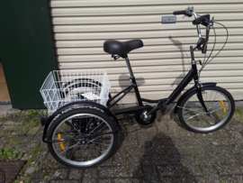 Huskey-6 Driewieler 20 inch Mat Zwart