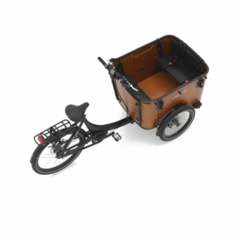 Vogue Superior De Luxe Bakfiets 8 Speed midden motor zwart of bruin