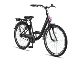 Altec Belle 26 inch Meisjesfiets Black Salmon