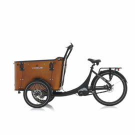 Vogue Superior De Luxe Bakfiets 8 Speed midden motor zwart of bruin