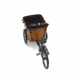 Vogue Superior De Luxe Bakfiets 8 Speed midden motor zwart of bruin