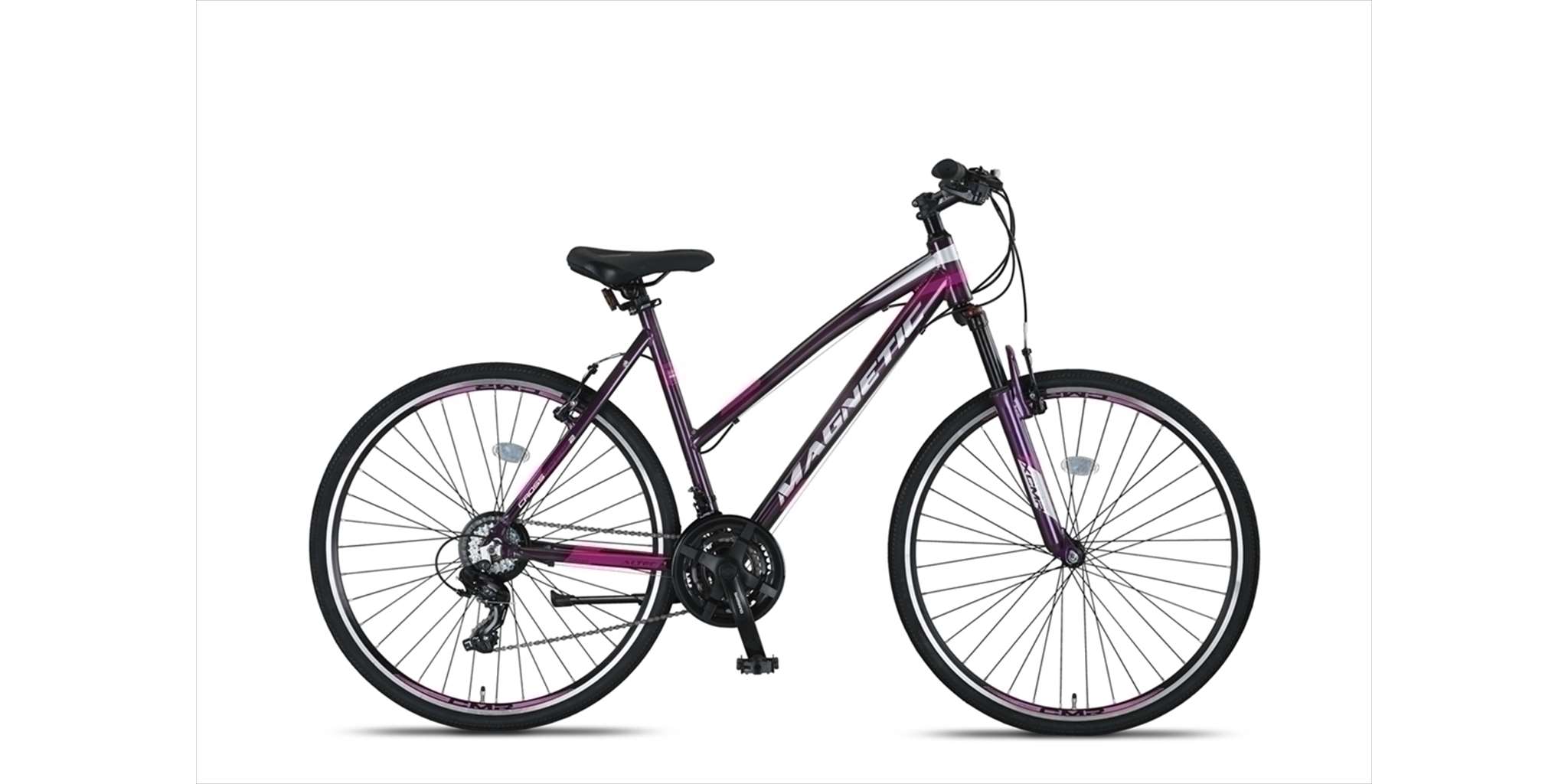 Altec Magnetic Trekking V-Brakes Dames 28inch 52cm Grey Pink