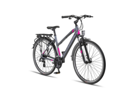 Altec Legarda (CT) LSM 28 inch Damesfiets V-Brakes 24 Versn. Antraciet/Pink