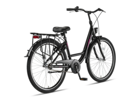 Altec Belle 26 inch Meisjesfiets Black Salmon