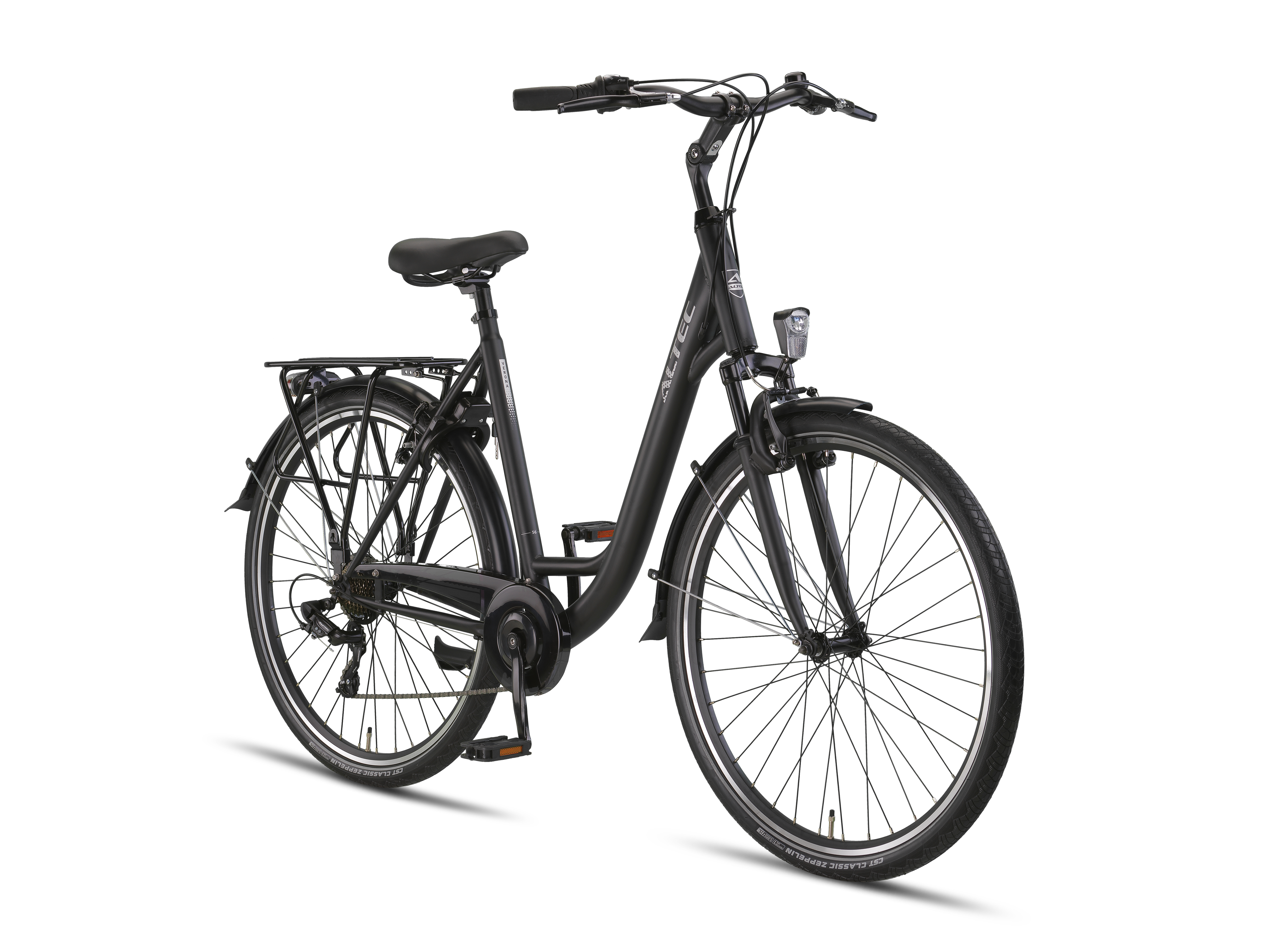 Altec Verona 28inch 2D Damesfiets 52 en 56 cm Mat Zwart