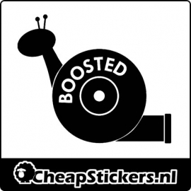 BOOSTED BLACK SNAIL STICKER