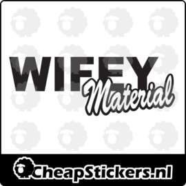 WIFEY MATERIAL STICKER