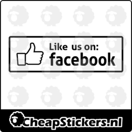 LIKE US ON FACEBOOK STICKER