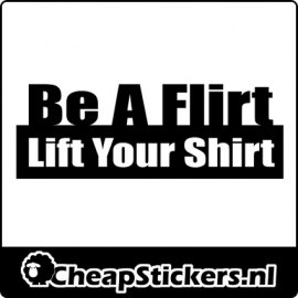 BE A FLIRT STICKER