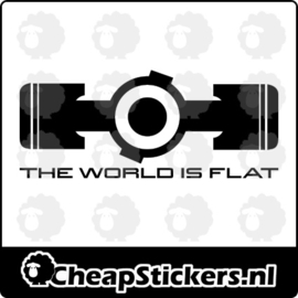 THE WORLD IS FLAT STICKER