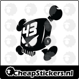 KEN BLOCK SKULL 43 STICKER