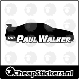 RIP PAUL WALKER SKYLINE STICKER